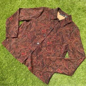 ❤️🤎 Vintage Paisley Shirt/Jacket - Briggs New York